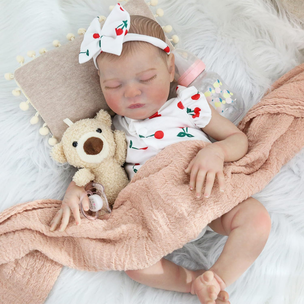Realistic Reborn Baby Doll Laura - 20 Inch Lifelike Girl Baby Doll with Gift Box J7834