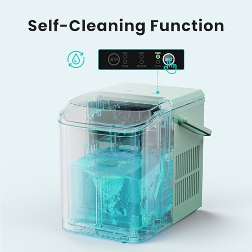 OLIXIS Nugget Ice Maker Machine, Countertop Portable with Basket and Scoop, White W12772