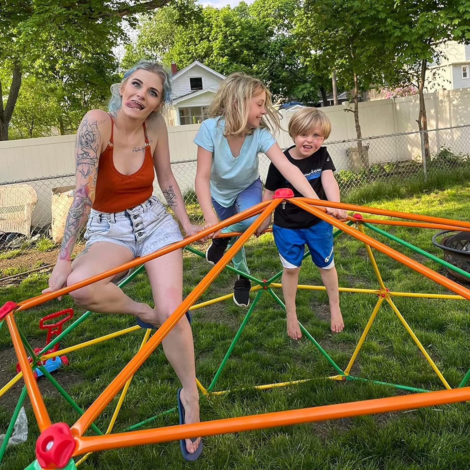 Climbing Dome 10FT Climber for Kids 3-10 Outdoor Jungle Gym N1760