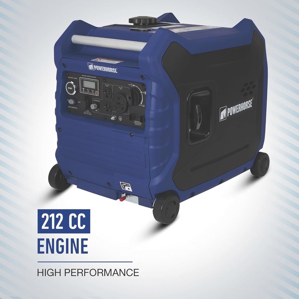 Powerhorse Inverter Generator 4500 Surge Watts Electric Start LC4500i W278