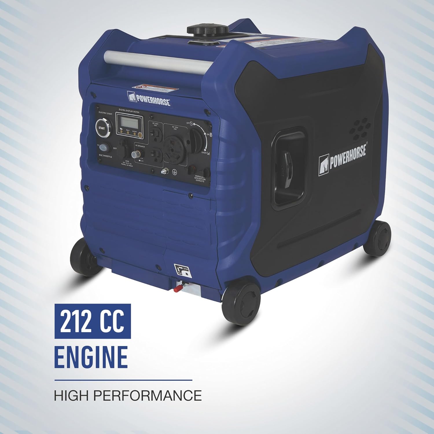 Powerhorse Inverter Generator 4500 Surge Watts Electric Start LC4500i W278