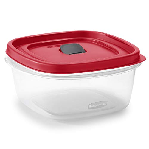 Rubbermaid Easy Find Lids Food Storage Containers, 3-Pack, Racer Red G73580