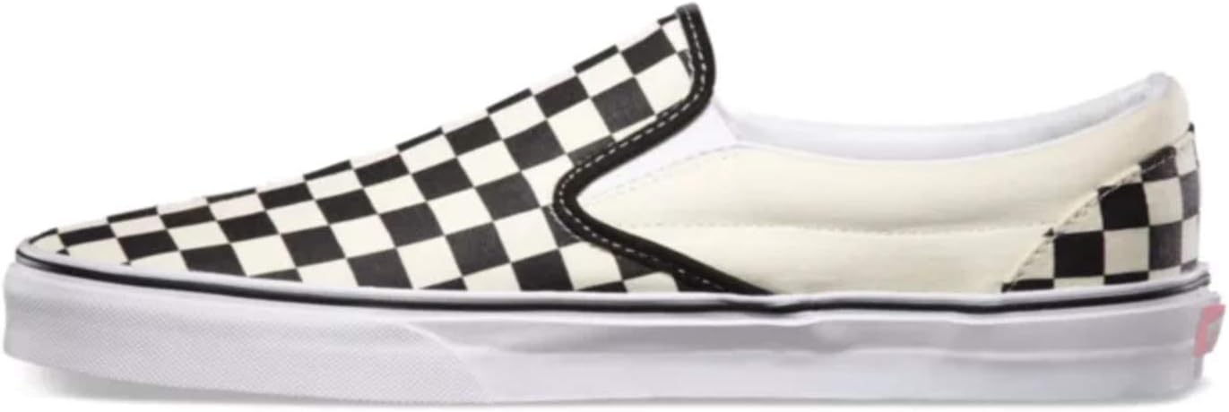 Vans Unisex Classic Slip-On Shoes Black White Checkered Q656013