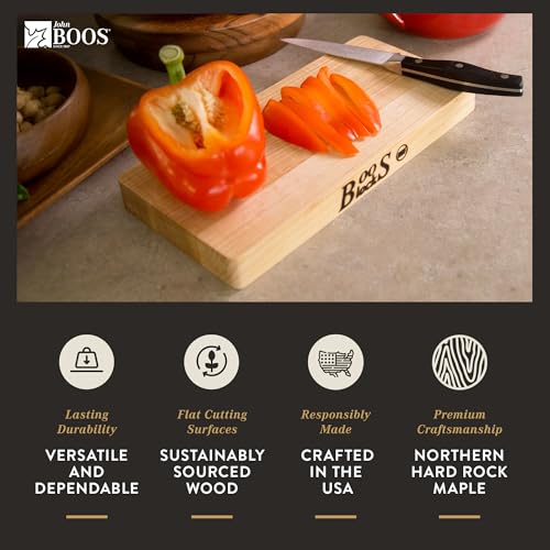 John Boos Boos Block Chop-N-Slice Reversible Maple Cutting Board, 20" x 15" C54820