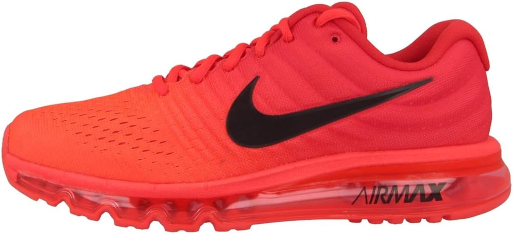 Nike Men's Air Max 2017 Running Shoes, Bright Crimson/Black, Size 12.0 Iwze