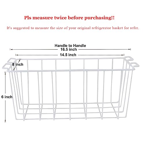 Chest Freezer Organizer Baskets 16.5" Deep, 2 Pack F951