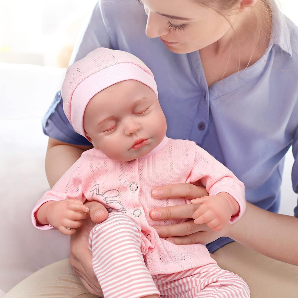 BABESIDE Lifelike Reborn Baby Doll Girl 18 Inch Soft Body Realistic Newborn K6260