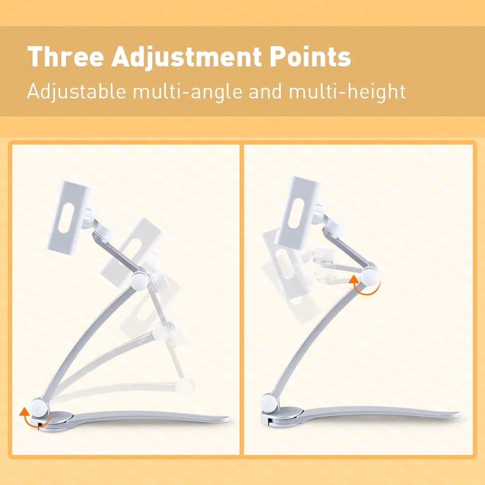 onn. 2-in-1 Tablet Stand for 5.5''-12.9'' Devices, 360º Rotation O4136
