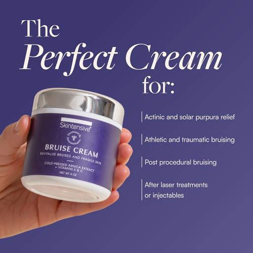 SKINTENSIVE Arnica Bruise Cream for Thin Skin, Vitamin K C and E, 4 Oz H87555