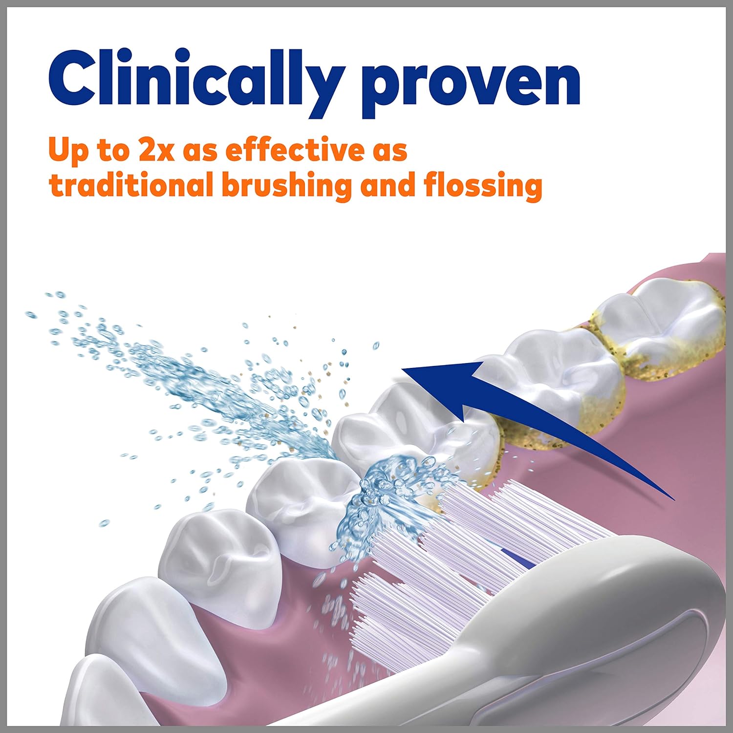 Waterpik Sonic-Fusion SF-02 Electric Toothbrush & Water Flosser Combo, White Y174