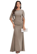Chiffon Formal Mother of The Bride Dresses Long Mermaid Mother of The Groom Dresses for Wedding