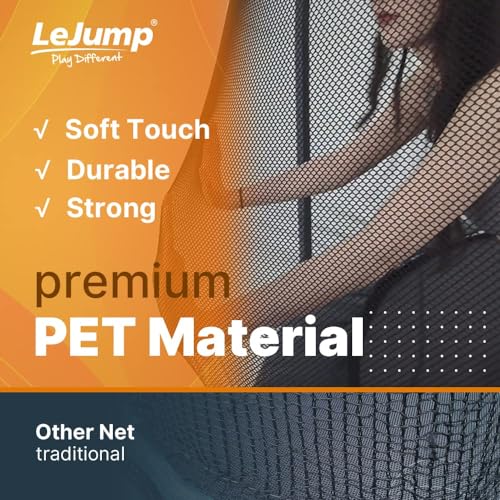 LeJump Outdoor Springless Trampoline with Enclosure Net F147