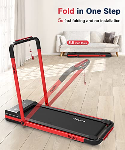 REDLIRO Under Desk Treadmill 2 in 1 Portable Folding Walking Pad with Remote Control P95535