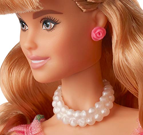 Barbie Collector Birthday Wishes Doll with Blonde Hair, 11.5-inch, Floral Gown G60572