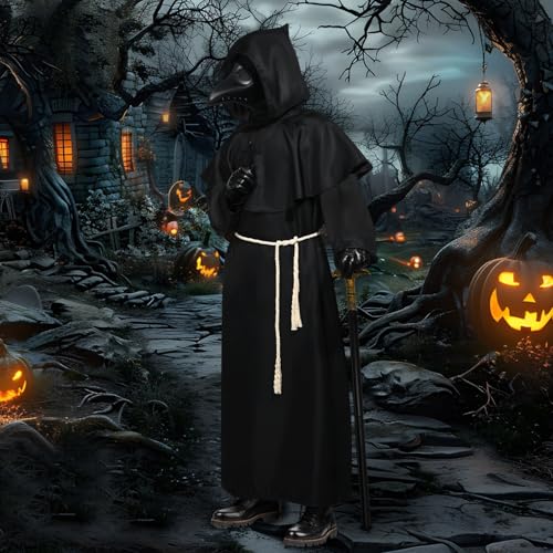Kicpot Plague Doctor Halloween Costume Beak Mask R5490