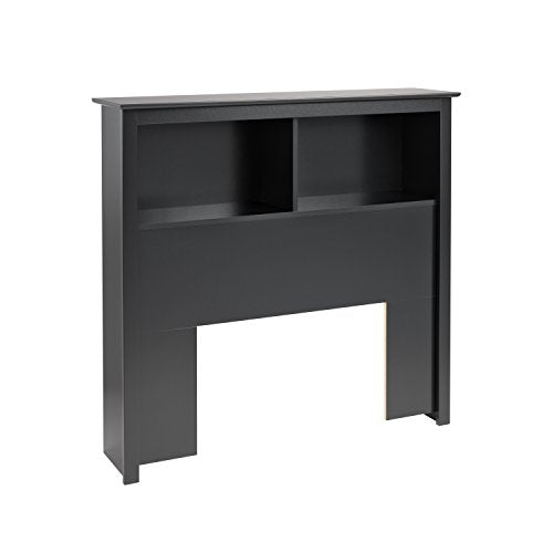 Prepac King Bookcase Headboard, Black A905