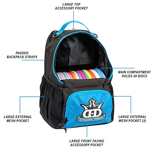 Dynamic Discs Cadet Disc Golf Backpack, 17 Disc Capacity P970