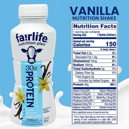 Fairlife Protein Shakes Variety Pack of 8, Chocolate & Vanilla, 11.5 oz Each X28414