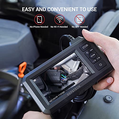 DEPSTECH Industrial Endoscope, 5.5mm 1080P HD Borescope Inspection Camera with 4.3" LCD Screen C751409