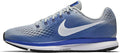 Nike Mens Air Zoom Pegasus 34 Wolf Grey/White/Racer Blue 12.5 D (M)