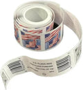 (100 Roll) Postage Stamps USA, US Flag Used for 1 oz Letters/Mail