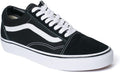 Vans U Authentic Unisex Adult Trainers, Black - Black/White - Size: 43 EU, Black White, 10 Men