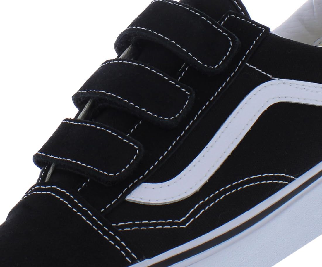 Vans Men's Old Skool V Sneaker Black/True White Size 9.5 S127586