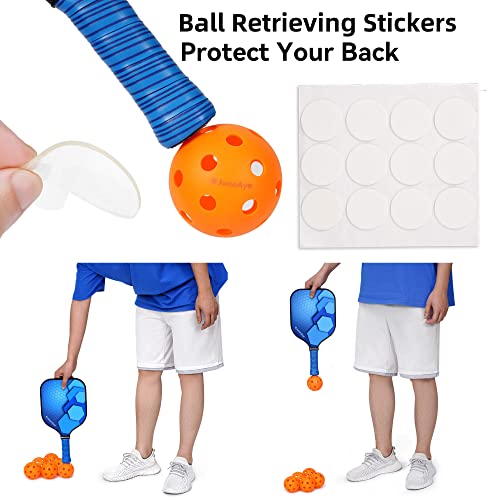 JoncAye Pickleball Paddles Set of 4 or 2 with Balls and Bag, USAPA Approved Fiberglass/Graphite Racquets Z90723