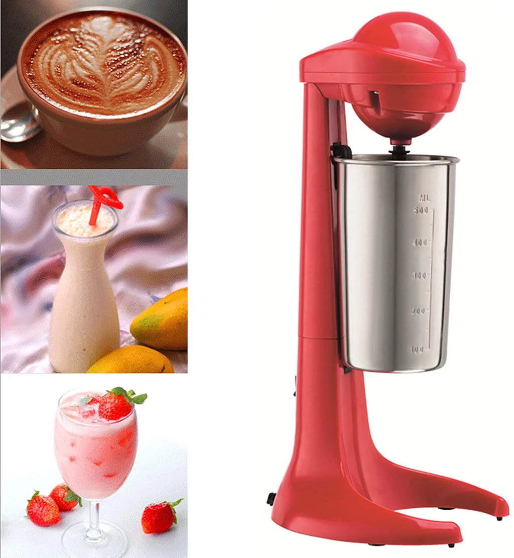 Electric Milkshake Maker Red Stainless Steel Mixing Cup 110V F993991