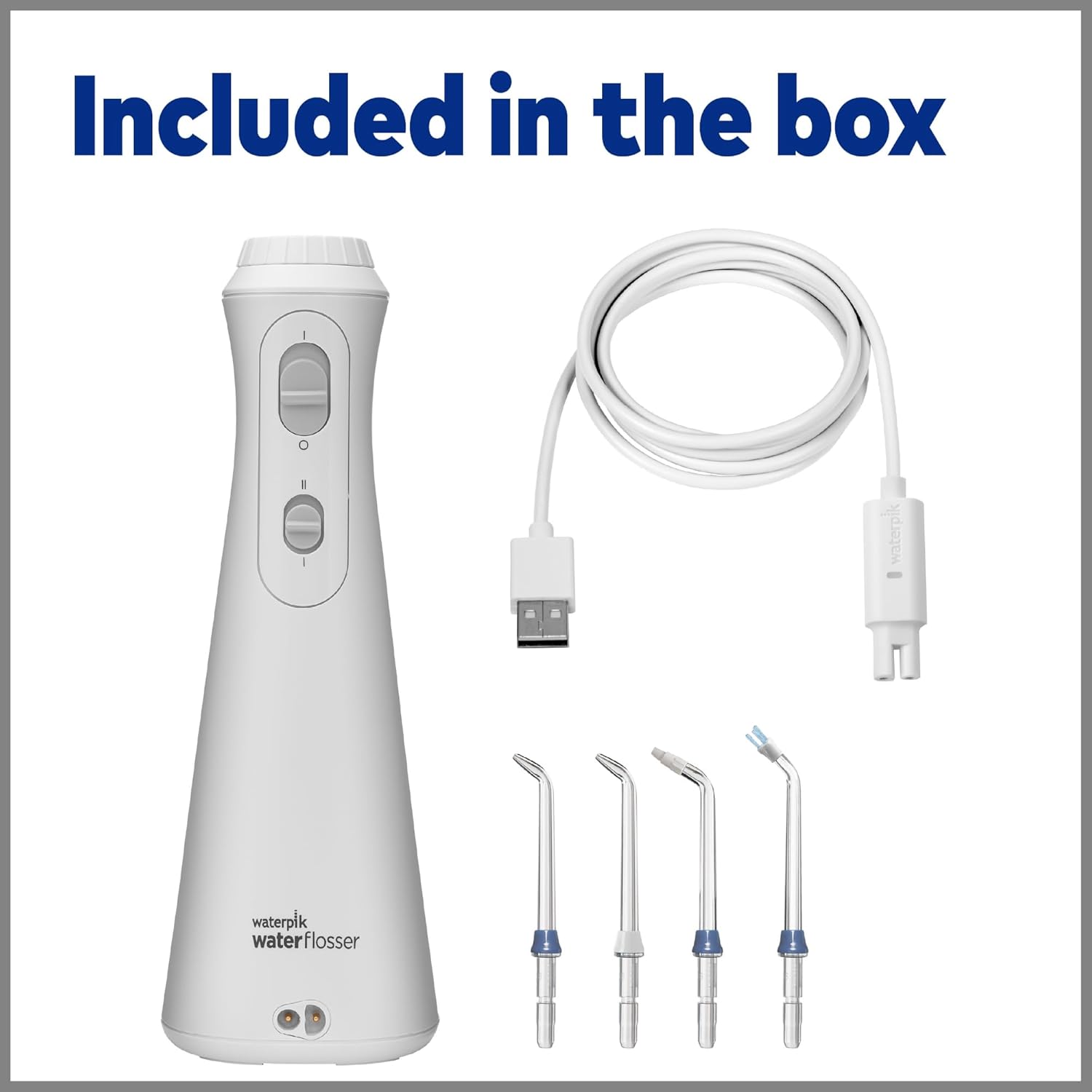 Waterpik Cordless Plus Water Flosser WP-450, White, Rechargeable C22309