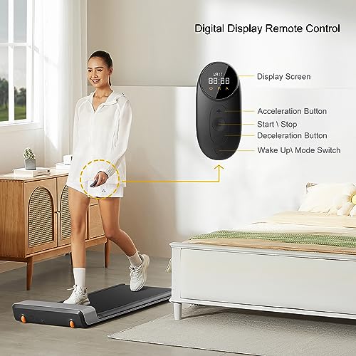 WALKINGPAD P1 Folding Treadmill, Ultra Slim with App & Remote Control, Grey O705