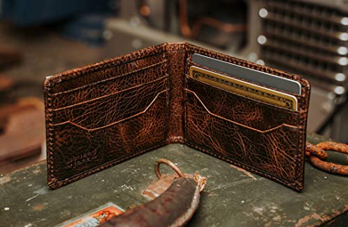 House of Jack Co. MAVERICK ID Bifold Money Clip Wallet for Men, Full Grain Leather S3560
