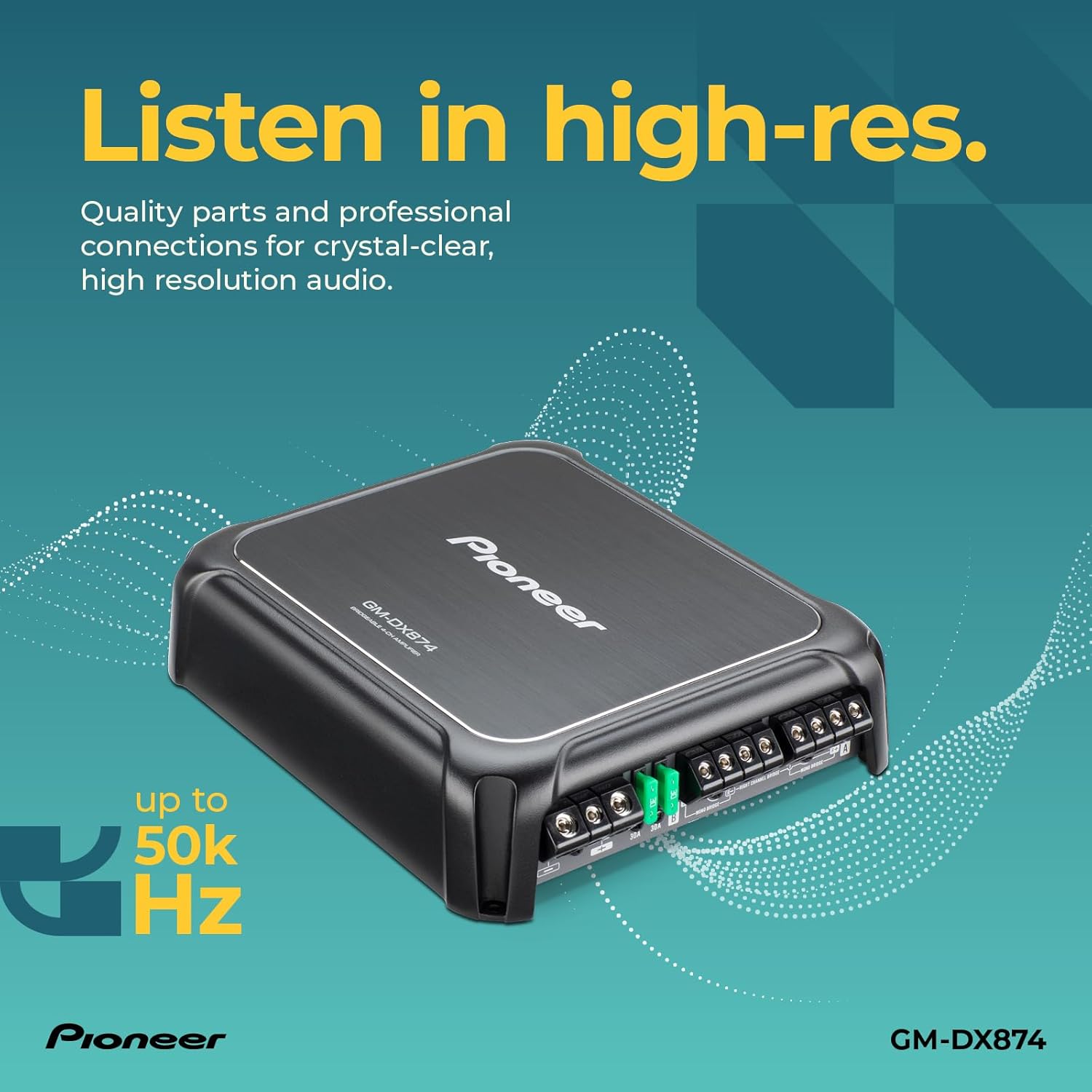 Pioneer GM-DX874 4-Channel Class D 1200W Amplifier E20903