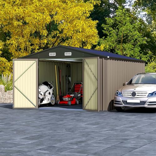 Patiowell 3 x 3 FT Outdoor Storage Shed with Sloping Roof, Grey F27529