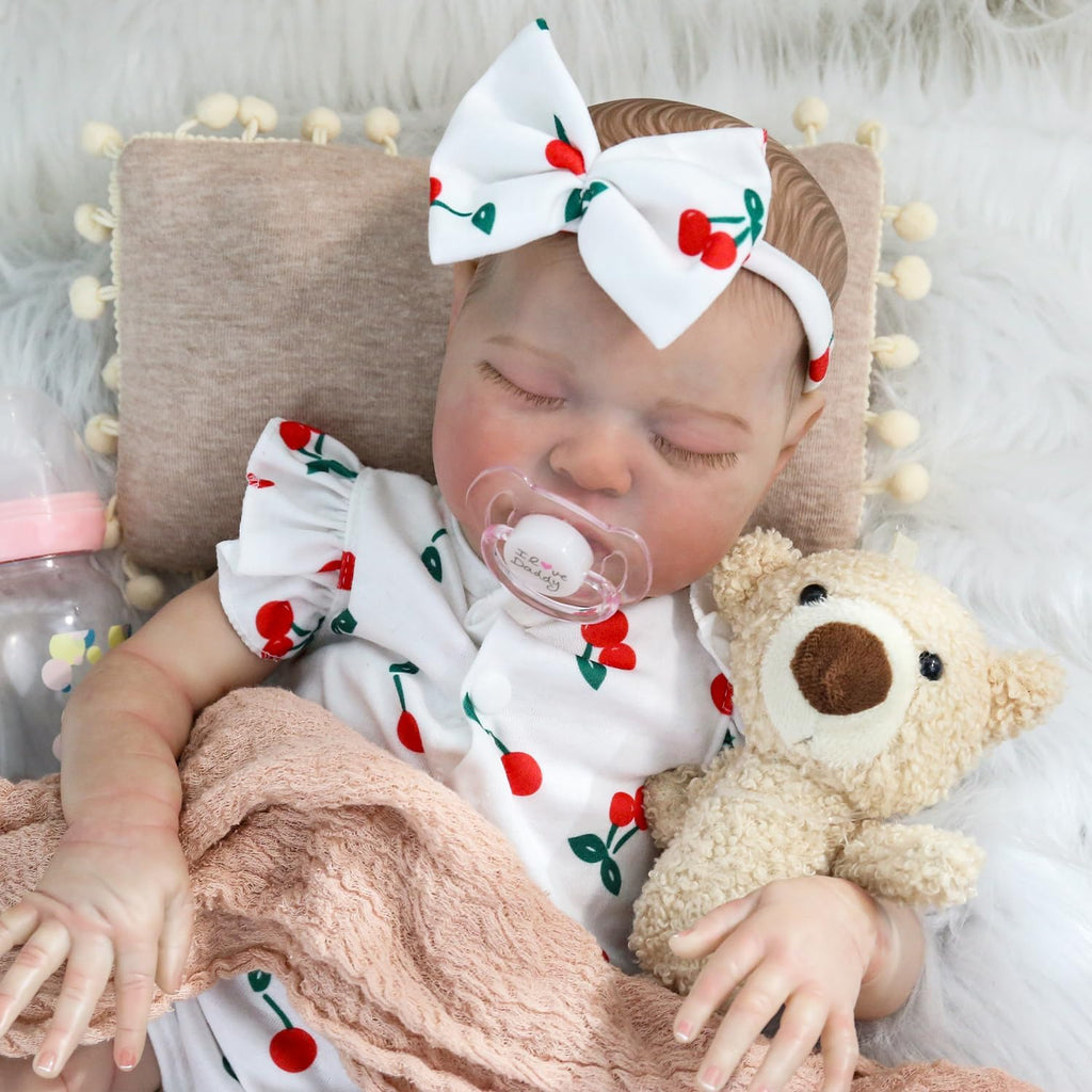 Realistic Reborn Baby Doll Laura - 20 Inch Lifelike Girl Baby Doll with Gift Box J7834