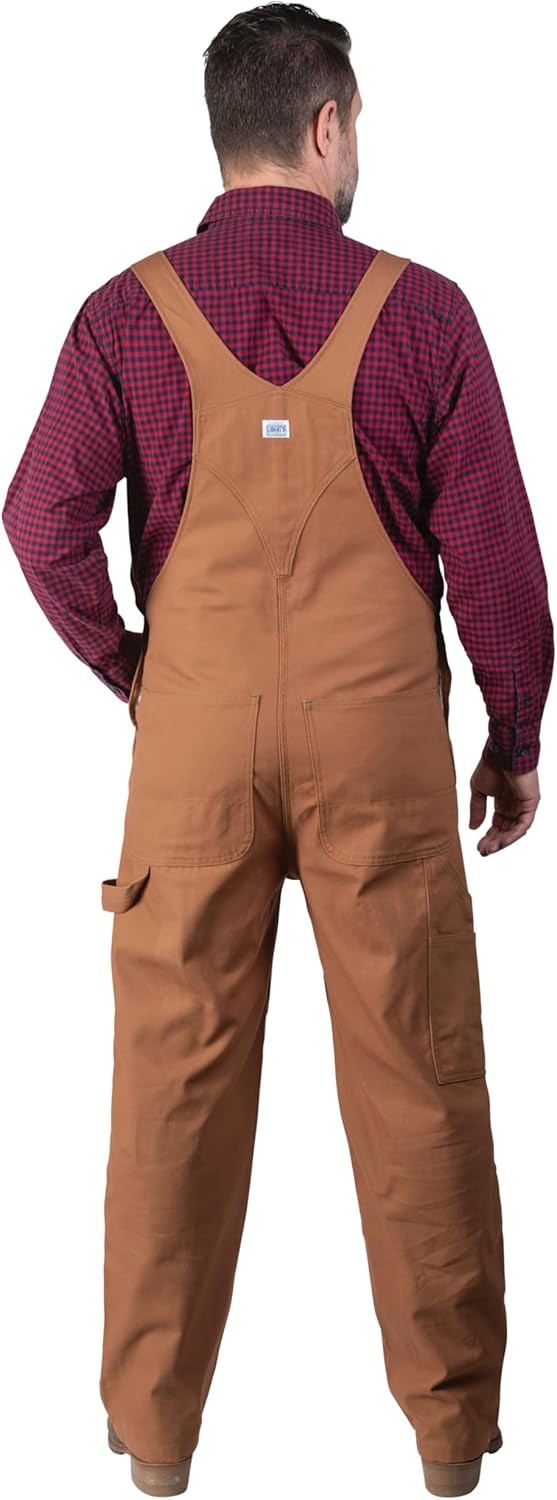Liberty Men's Duck Bib Overall Pecan 38x30 T83865