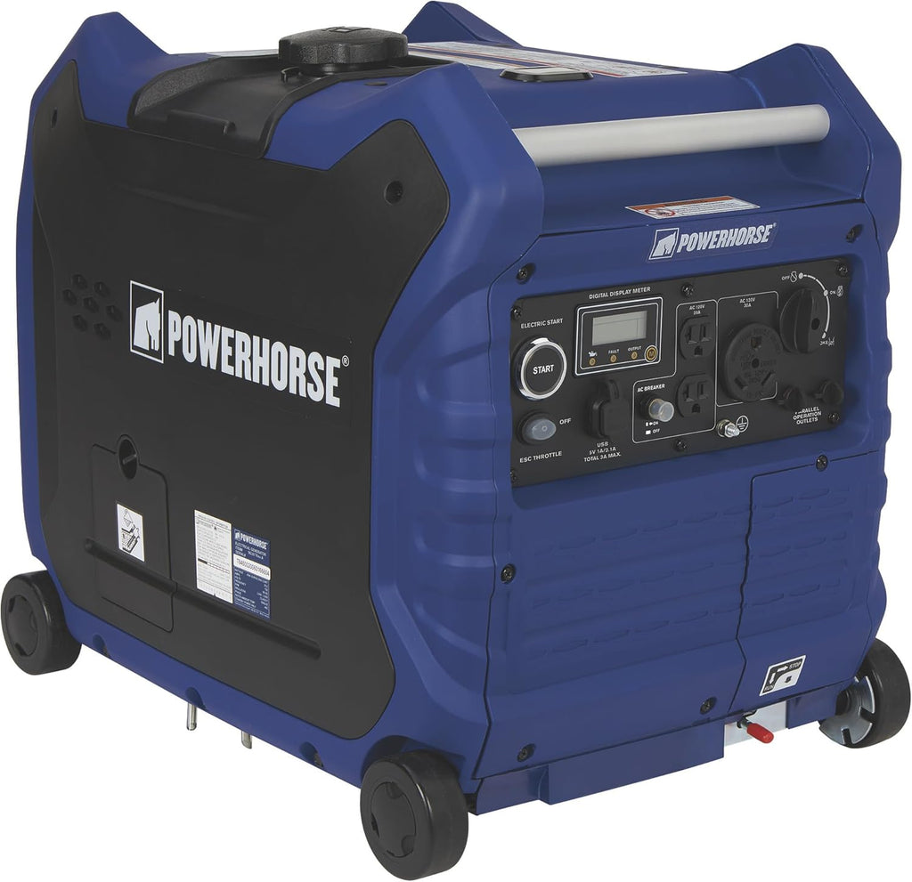 Powerhorse Inverter Generator 4500 Surge Watts Electric Start LC4500i W278