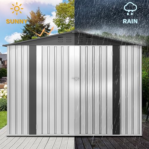 DWVO 6x4ft Metal Storage Shed for Outdoors, Dark Gray T6985