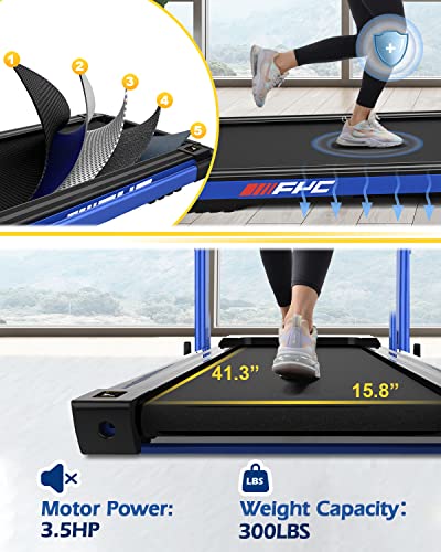 FYC Under Desk Treadmill Walking Pad 2 in 1 Folding for Home Office X63175