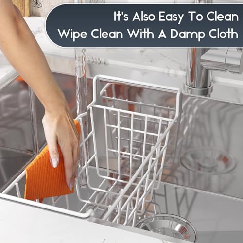 Chest Freezer Organizer Bins 2Packs with Hanging Handles, Metal Wire Storage Basket N1098