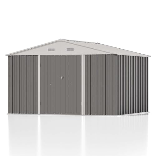 Patiowell 5x3 FT Outdoor Storage Shed with Sloping Roof and Lockable Door, Brown L4971