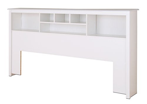 Prepac King Bookcase Headboard, Black A905