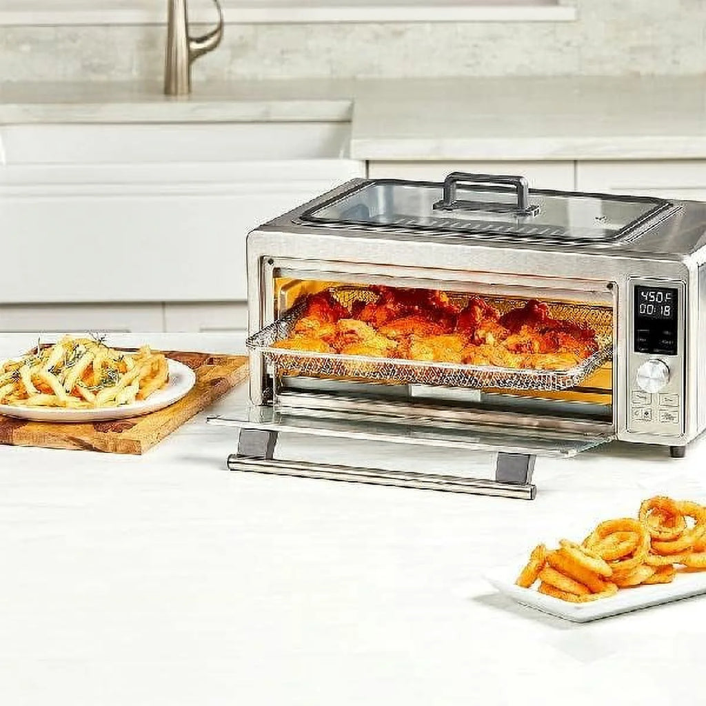 Emeril Power Grill 360 6-In-1 Convection Toaster Oven with Air Fry, Stainless Steel V188292