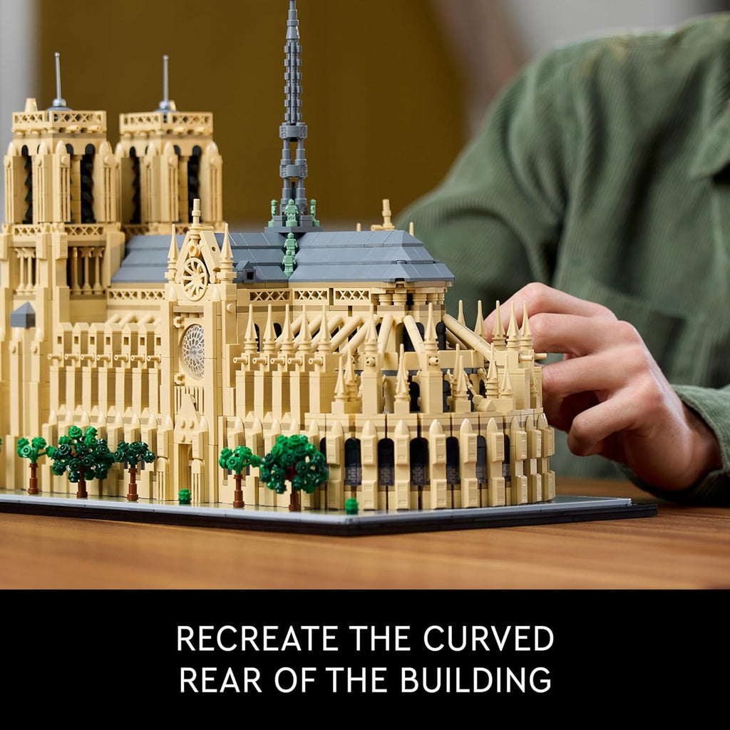LEGO Architecture Notre-Dame de Paris Model Kit, Collectible Building Set for Adults, 21061 K56807