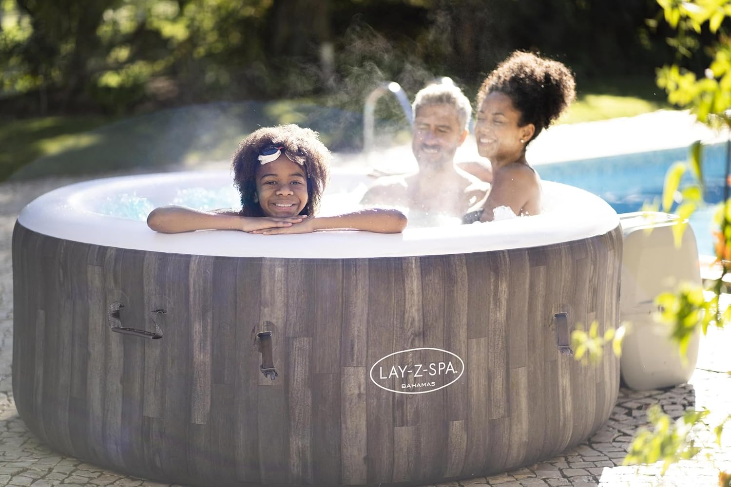 Lay-Z-Spa Bahamas Signature AirJet Inflatable Hot Tub Spa 2-4 Person V5248