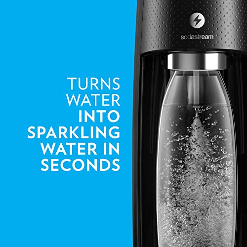 SodaStream Fizzi One Touch Sparkling Water Maker Bundle with CO2 and BPA Free Bottles F887932