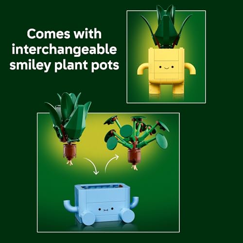 LEGO Botanicals Happy Plants Building Toys for Ages 9+ C494