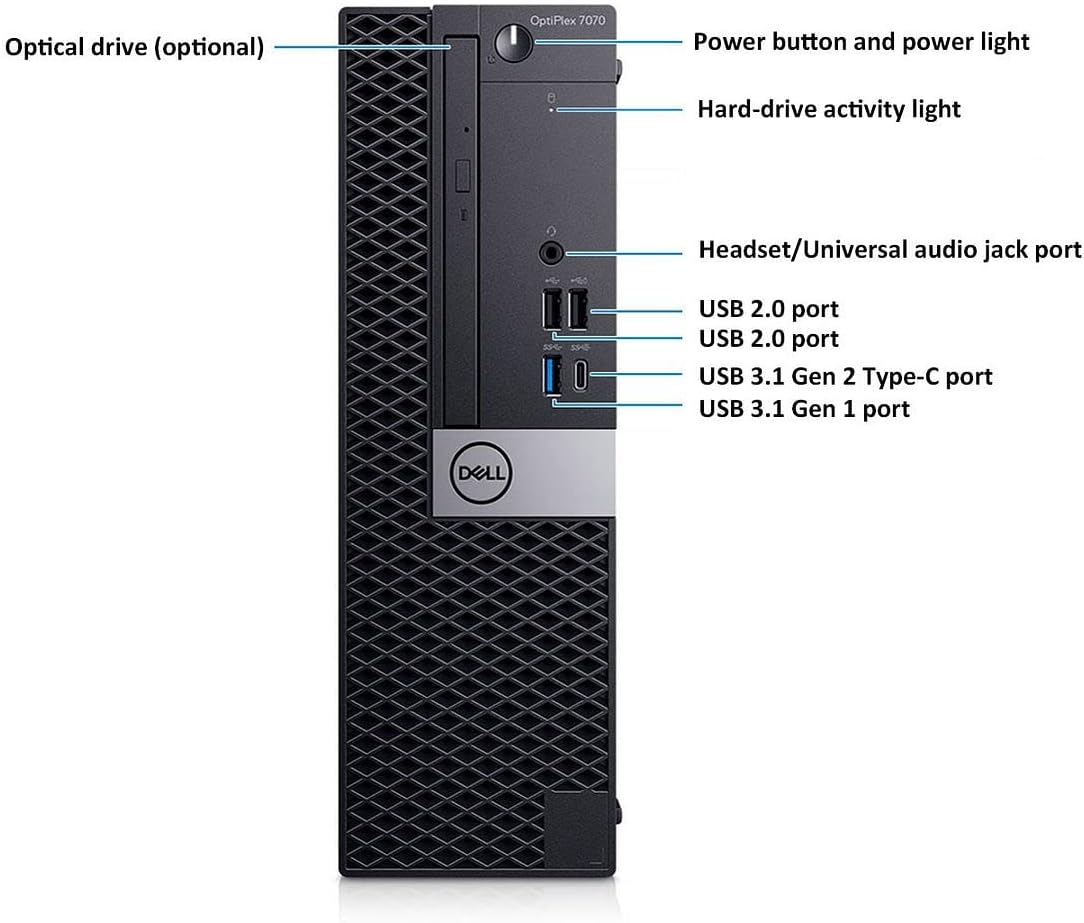 Dell OptiPlex 7070 SFF Desktop, i7-8700, 16GB RAM, 1TB SSD, Windows 11 Pro Q164797