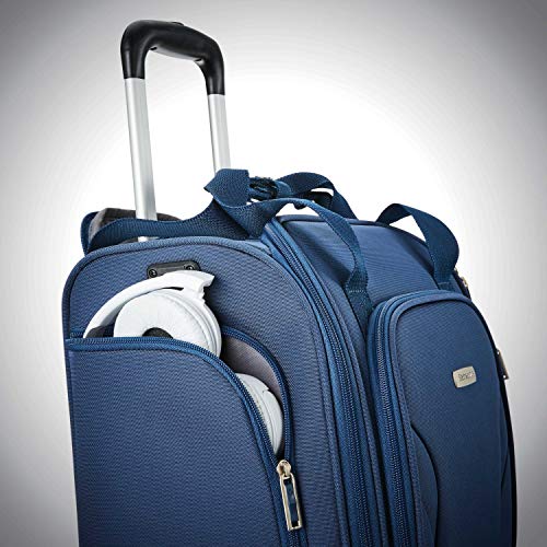 Samsonite Underseat Carry-On Spinner with USB Port, Purple A469