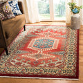 SAFAVIEH Kashan Collection Area Rug - 8' x 10', Red & Ivory, Traditional Oriental Design, Non-Shedding & Easy Care, Ideal for High Traffic Areas in Living Room, Bedroom (KSN308Q)